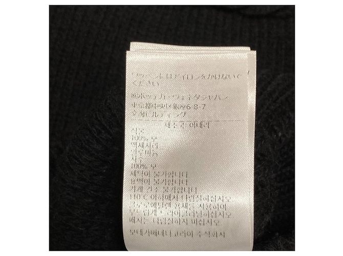 Bottega Veneta Wollstrickpullover mit Kettenhalskette Schwarz - Ansicht 8