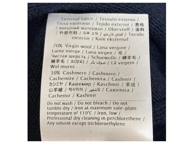 Valentino V Logo Strickpullover aus Wolle und Kaschmir Weiß Rot Blau Marineblau - Ansicht 6