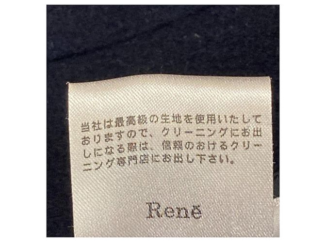 Autre Marque Rene Angora Blend Wool Coat Blue - view 6