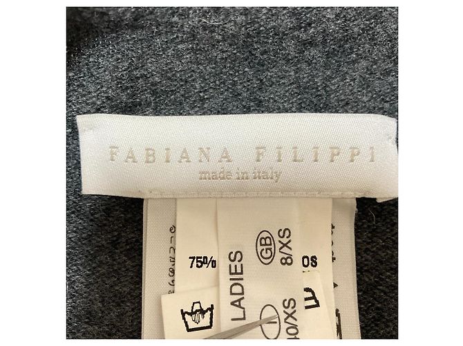 Autre Marque FABIANA FILIPPI Strickpullover mit Stehkragen aus Kaschmir-Mix Braun - Ansicht 4