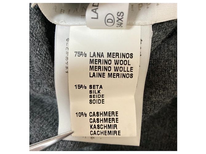 Autre Marque FABIANA FILIPPI Strickpullover mit Stehkragen aus Kaschmir-Mix Braun - Ansicht 8