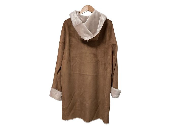 Autre Marque Abrigo con capucha de faux shearling BEAUTY&YOUTH UNITED ARROWS Castaño - vista 2