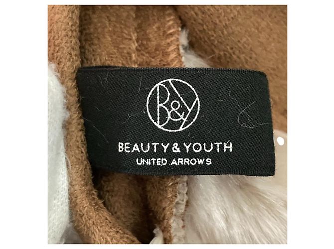 Autre Marque Abrigo con capucha de faux shearling BEAUTY&YOUTH UNITED ARROWS Castaño - vista 5