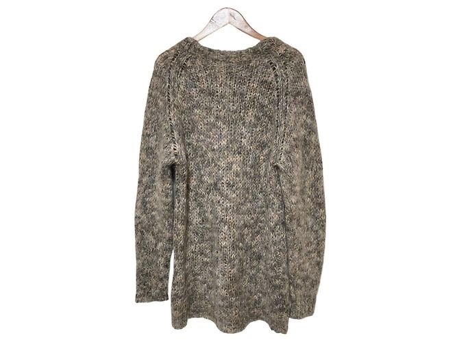 Autre Marque Diesel Camisola de malha larga Melange Marrom - vista 2