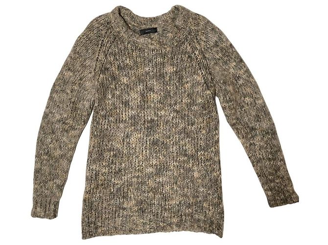 Autre Marque Diesel Camisola de malha larga Melange Marrom - vista 3