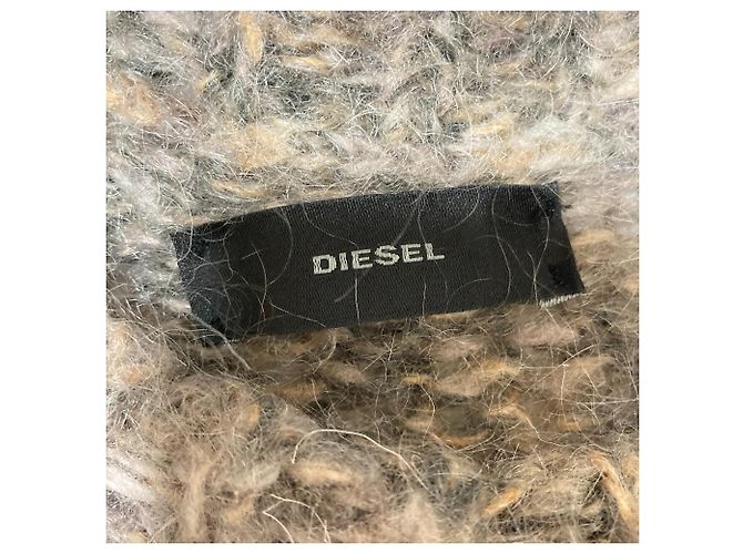 Autre Marque Diesel Camisola de malha larga Melange Marrom - vista 8