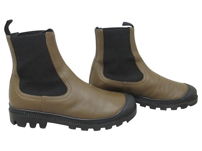 Botines Chelsea de piel Loewe Verde - vista 2