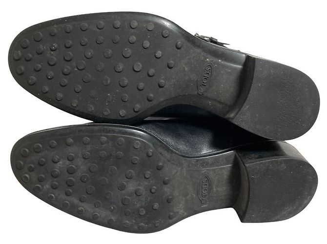 Stivali alti in pelle TOD'S Nero - vista 5