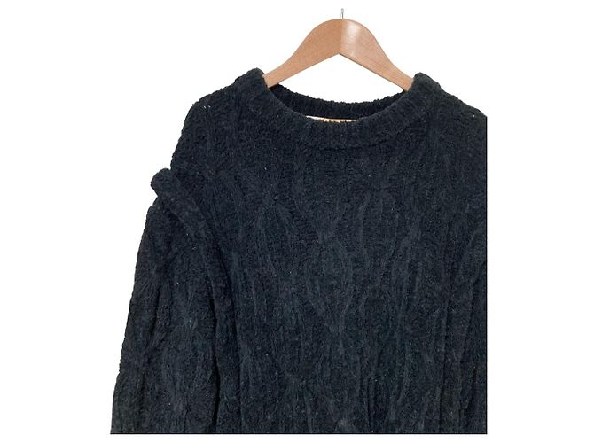Autre Marque Maglione a trecce AEWEN MATOPH Nero - vista 3