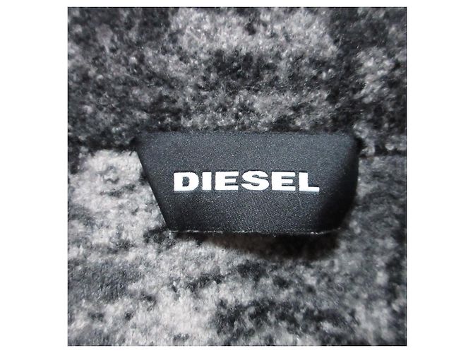 Autre Marque Abrigo Riders de cuero DIESEL Castaño Negro - vista 9
