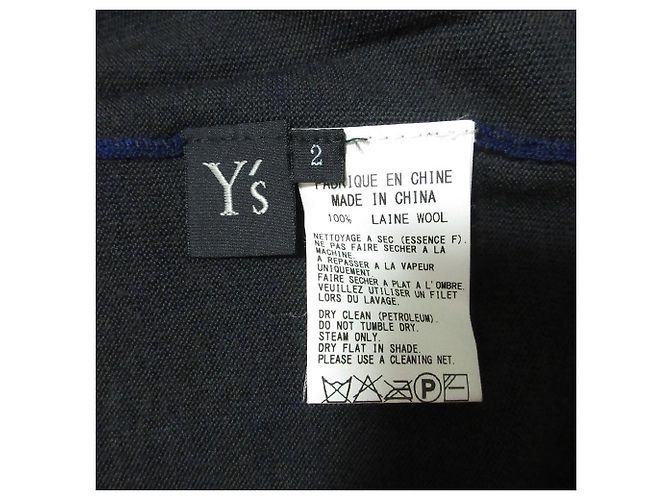 Autre Marque Jersey de punto de alta densidad Y's Yohji Yamamoto Azul Azul marino - vista 6