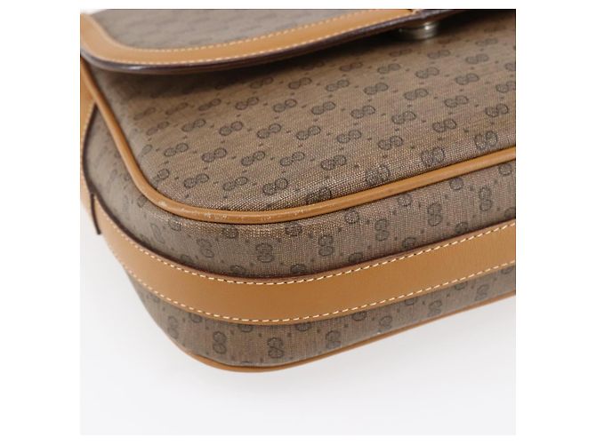Borsa Gucci Micro GG Supreme Web Sherry Line in PVC beige 001 115 0914 Autentica BA7111 - vista 14