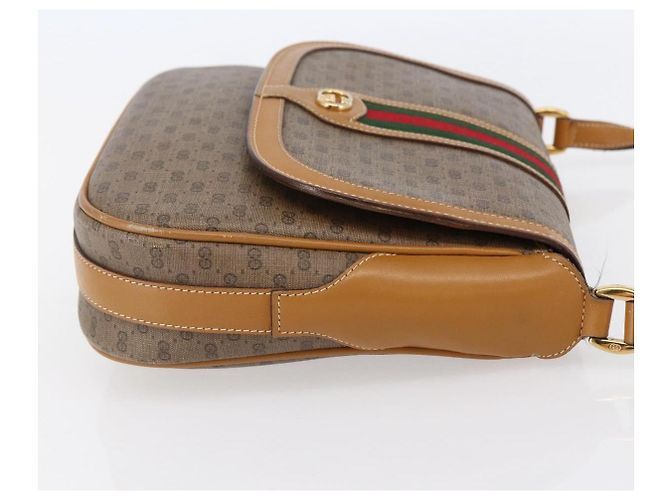 Borsa Gucci Micro GG Supreme Web Sherry Line in PVC beige 001 115 0914 Autentica BA7111 - vista 4