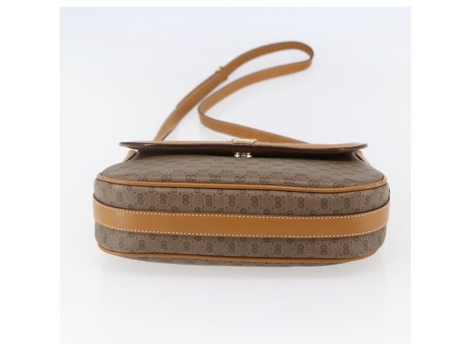 Borsa Gucci Micro GG Supreme Web Sherry Line in PVC beige 001 115 0914 Autentica BA7111 - vista 5