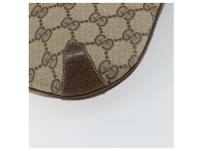Borsa GUCCI GG Supreme Web Sherry Line in PVC beige e oro 904 02 020 Autentica BA7124 - vista 15