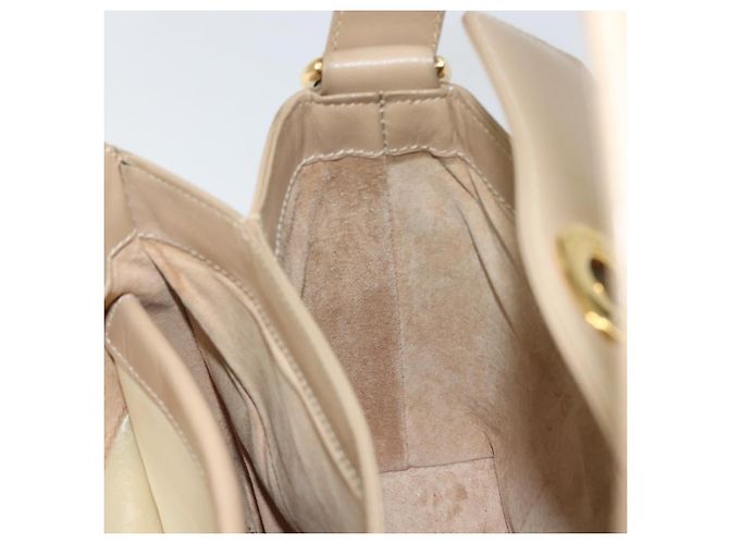 Borsa a tracolla GUCCI in pelle beige e oro, autentica, codice articolo ep11343. - vista 19