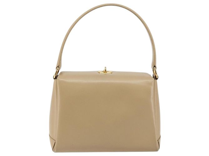 Borsa a tracolla GUCCI in pelle beige e oro, autentica, codice articolo ep11343. - vista 3