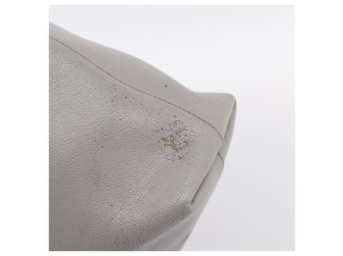 Autre Marque SAINT LAURENT Tote Bag Leder Grau Goldfarben - Ansicht 15