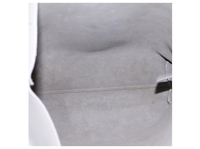 Autre Marque SAINT LAURENT Tote Bag Leder Grau Goldfarben - Ansicht 17