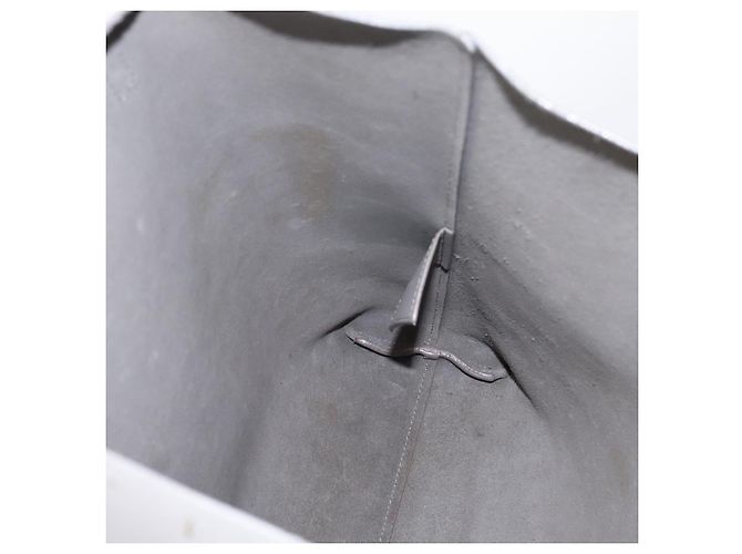 Autre Marque SAINT LAURENT Tote Bag Leder Grau Goldfarben - Ansicht 18