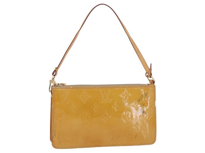 LOUIS VUITTON Monogram Vernis Lexington Pouch Beige M91010 LV - vista 13