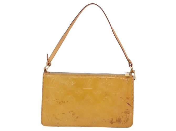LOUIS VUITTON Monogram Vernis Lexington Pouch Beige M91010 LV - vista 3