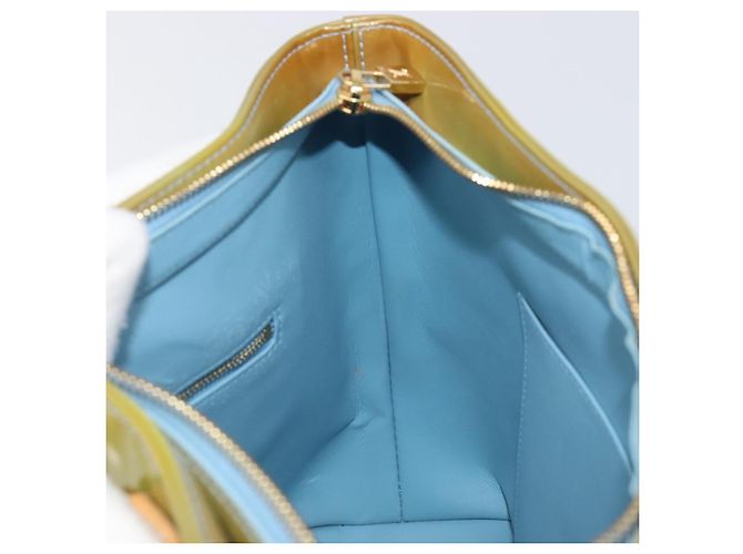 LOUIS VUITTON Monogram Vernis Houston Hand Bag Baby Blue M91005 LV - vue 18