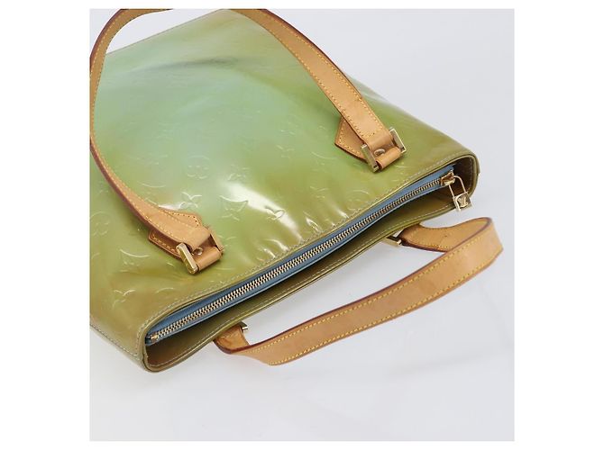 LOUIS VUITTON Monogram Vernis Houston Hand Bag Baby Blue M91005 LV - vue 6