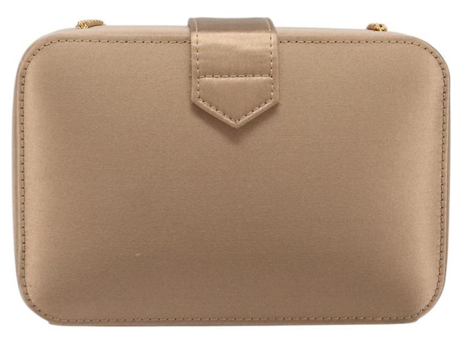 LOEWE Bolso de hombro con cadena Satin Beige Gold - vista 2