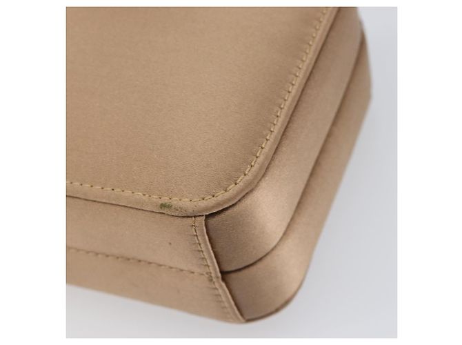 LOEWE Bolso de hombro con cadena Satin Beige Gold - vista 9