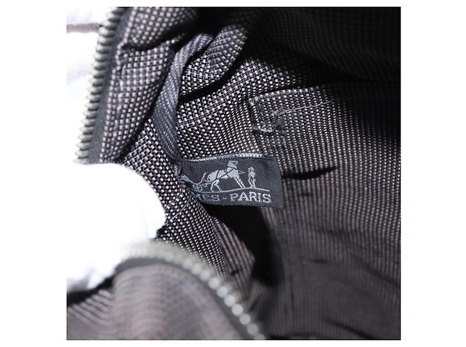 Hermès Hermes Her Line Rucksack aus silbergrauem Canvas, authentisch 145996 - Ansicht 18