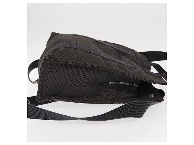Hermès Hermes Her Line Rucksack aus silbergrauem Canvas, authentisch 145996 - Ansicht 3