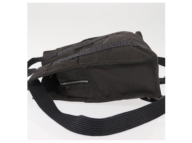 Hermès Hermes Her Line Rucksack aus silbergrauem Canvas, authentisch 145996 - Ansicht 4
