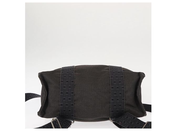 Hermès Hermes Her Line Rucksack aus silbergrauem Canvas, authentisch 145996 - Ansicht 5