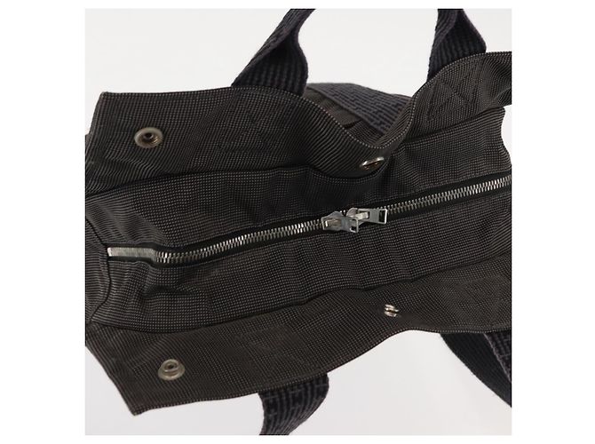 Hermès Hermes Her Line Rucksack aus silbergrauem Canvas, authentisch 145996 - Ansicht 6