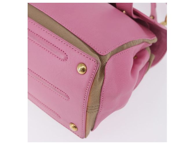 Autre Marque SAINT LAURENT Muse Two Hand Bag Leather 2way Pink Gold 289278 - vista 13