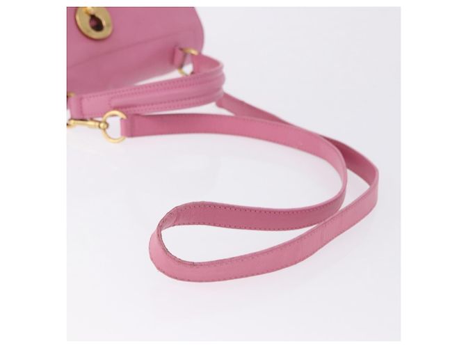 Autre Marque SAINT LAURENT Muse Two Hand Bag Leather 2way Pink Gold 289278 - vista 9