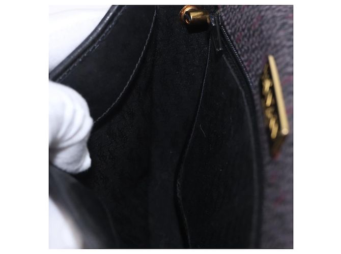 Autre Marque SAINT LAURENT Shoulder Bag Canvas Purple Gold Tone - vista 19