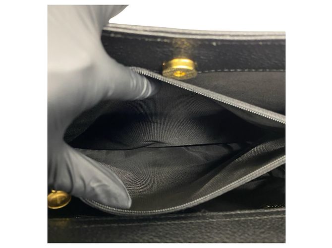 Bamboo Borsa Gucci Vintage in pelle scamosciata e bambù Nero - vista 10