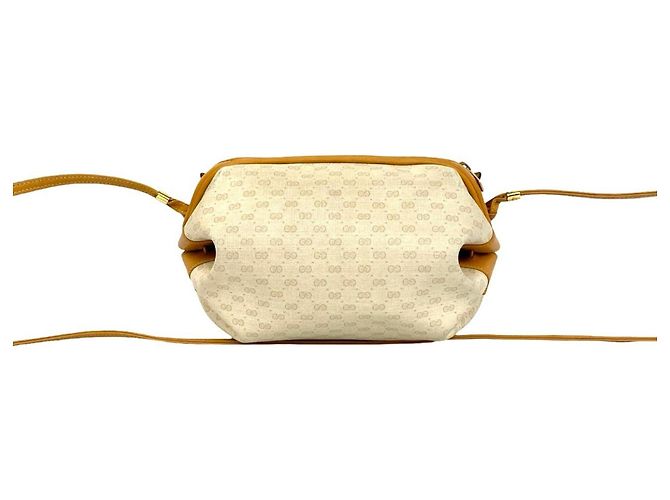 GUCCI Vintage Micro GG Schultertasche/Pouch aus Leder - Ansicht 3