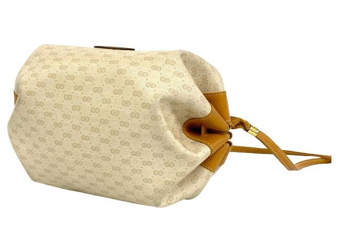 GUCCI Vintage Micro GG Schultertasche/Pouch aus Leder - Ansicht 8