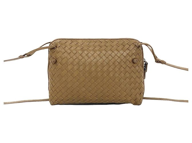 Borsa a tracolla Bottega Veneta in pelle Intrecciato Marrone - vista 3