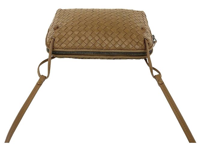 Borsa a tracolla Bottega Veneta in pelle Intrecciato Marrone - vista 4