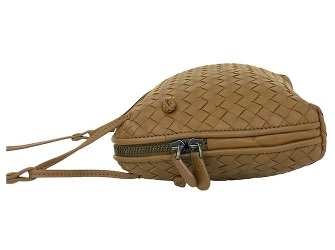 Borsa a tracolla Bottega Veneta in pelle Intrecciato Marrone - vista 5