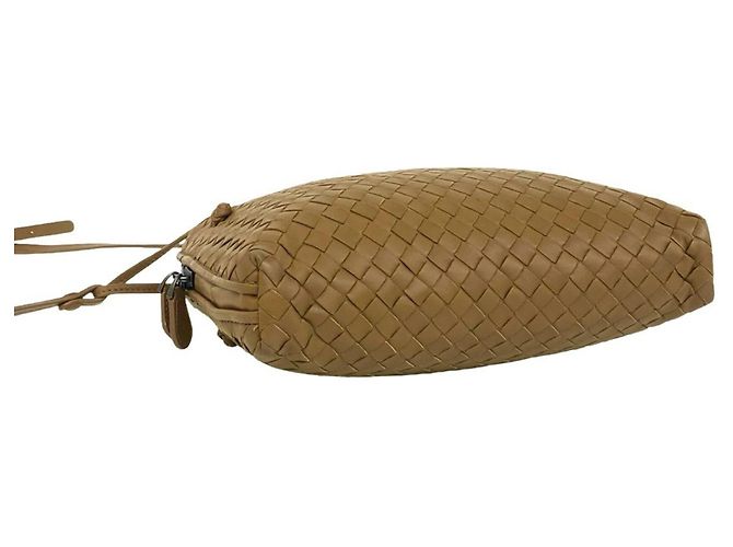 Borsa a tracolla Bottega Veneta in pelle Intrecciato Marrone - vista 7