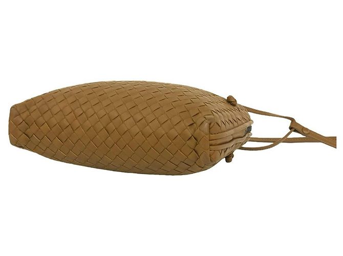 Borsa a tracolla Bottega Veneta in pelle Intrecciato Marrone - vista 8