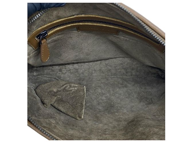 Borsa a tracolla Bottega Veneta in pelle Intrecciato Marrone - vista 9