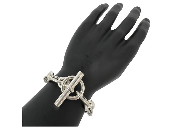Hermès HERMES Chaine d'Ancre Bracciale con Charms in Argento 13-Link - vista 2