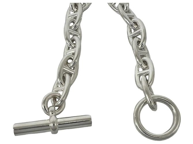 Hermès HERMES Chaine d'Ancre Bracciale con Charms in Argento 13-Link - vista 4