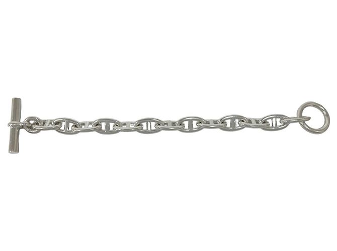 Hermès HERMES Chaine d'Ancre Bracciale con Charms in Argento 13-Link - vista 6